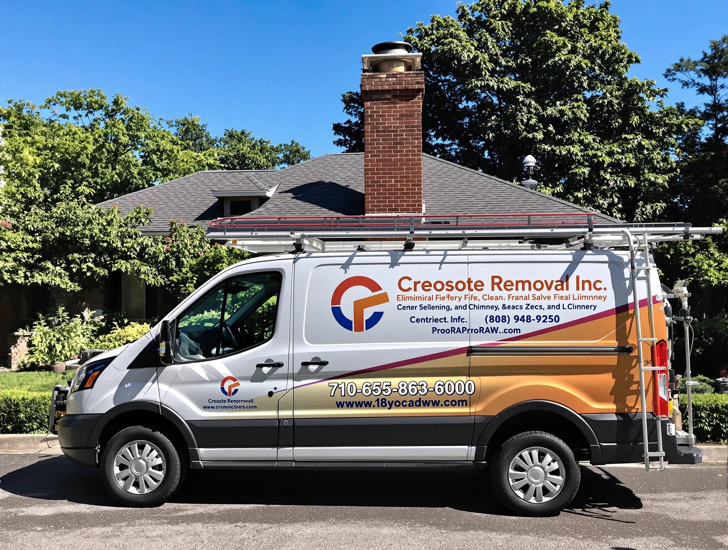 Newark Chimney Sweep technician removing creosote safely in Newark, NJ