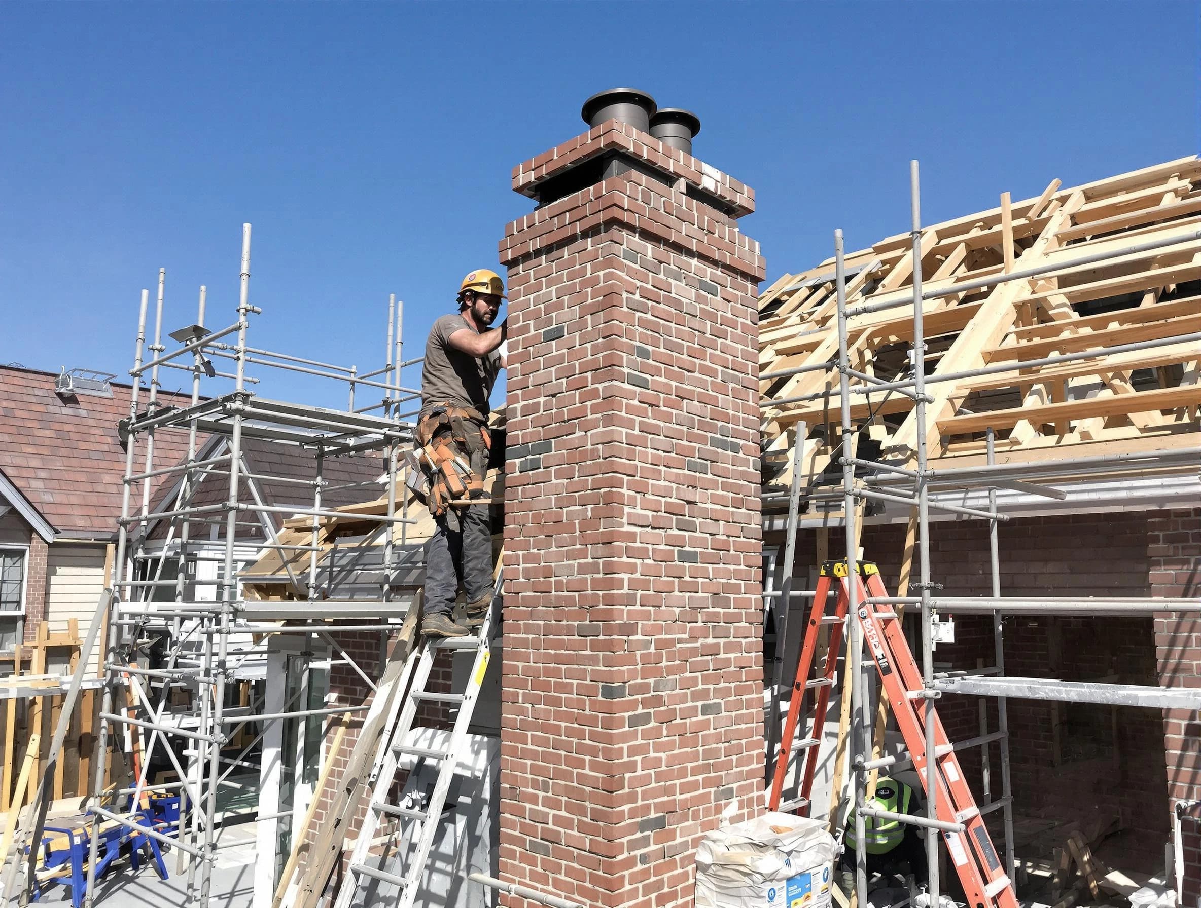 New chimney installation completed by Newark Chimney Sweep in Newark, NJ