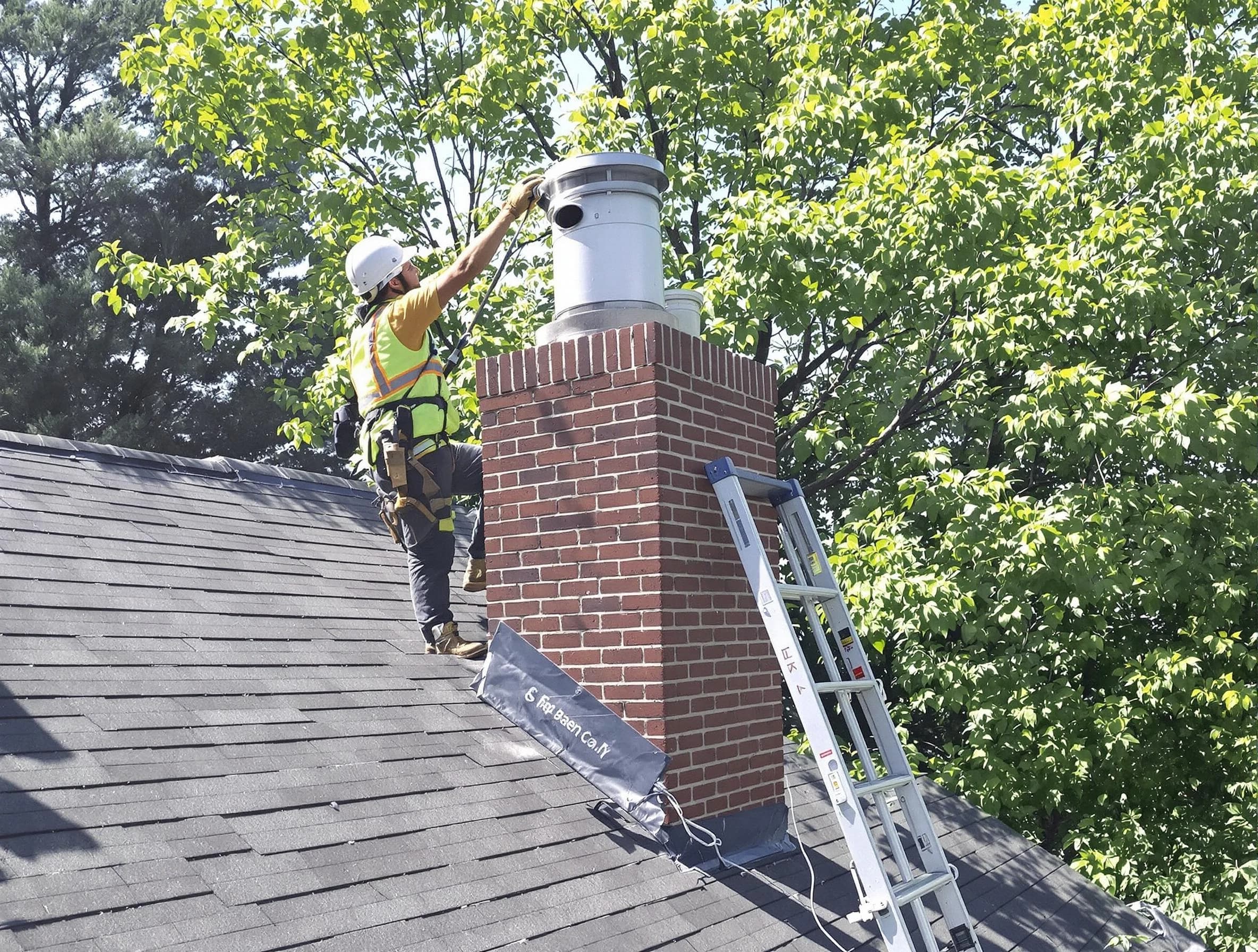 Chimney liner inspection by Newark Chimney Sweep in Newark, NJ
