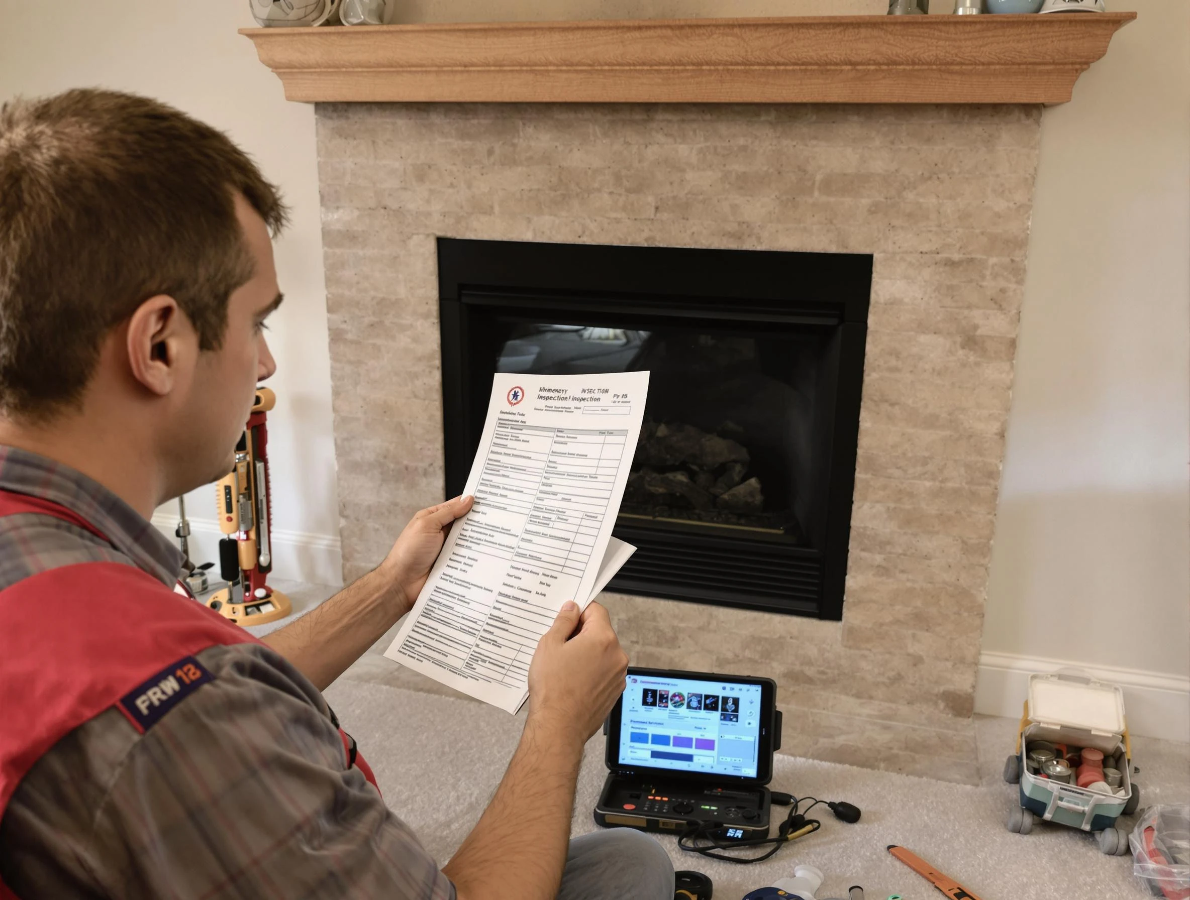 Thorough chimney inspection by Newark Chimney Sweep in Newark, NJ